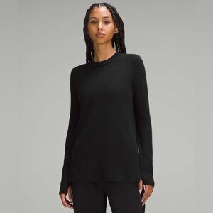 Lululemon Take It All In Cotton-Blend Oversized Knit Sweater Cozy Ribbed Winter